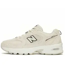 New Balance: Бежевые кроссовки 