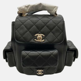 Chanel: Чёрный рюкзак 