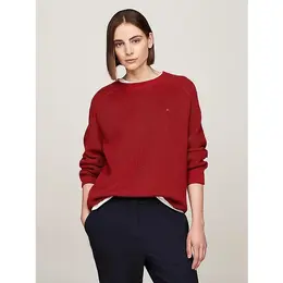 TOMMY HILFIGER: Красный свитер 