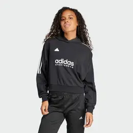 adidas: Чёрная толстовка  Tiro