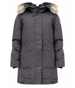 CANADA GOOSE: Серый пуховик 