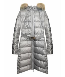 MONCLER: Пуховик на меху 