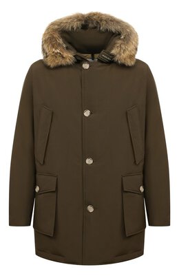 Woolrich: Пуховик с капюшоном 