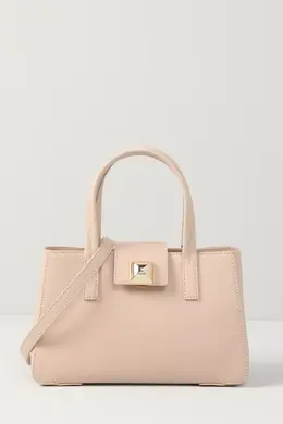 Furla: Бежевая сумка 