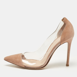 Gianvito Rossi: Бежевые туфли  Plexi