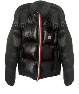 MONCLER: Чёрный пуховик 