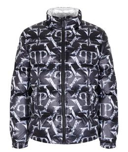 PHILIPP PLEIN: Чёрный пуховик 