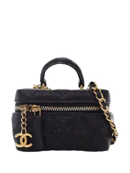 CHANEL Pre-Owned: Чёрная сумка 