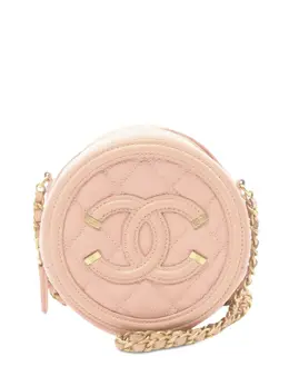 CHANEL Pre-Owned: Розовая сумка через плечо 