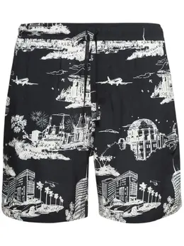 AMIRI: Чёрные шорты 
