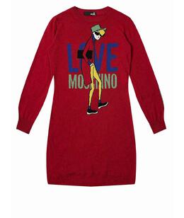 LOVE MOSCHINO: Платье из вискозы 