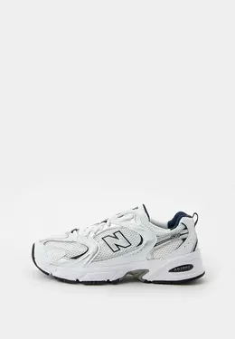 New Balance: Белые кроссовки 