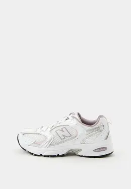 New Balance: Белые кроссовки 