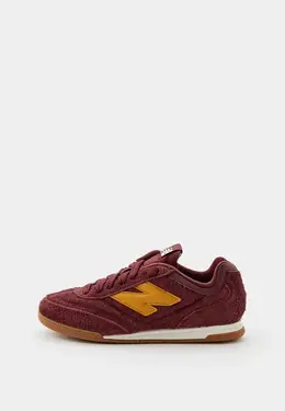 New Balance: Бордовые кеды 