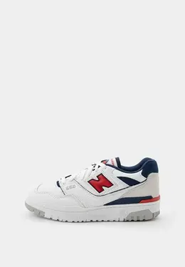 New Balance: Белые кеды 