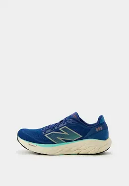 New Balance: Синие кроссовки 