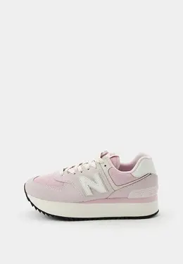 New Balance: Розовые кроссовки 