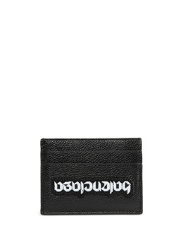 Balenciaga: Чёрный картхолдер  Upside Down