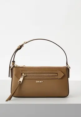 DKNY: Бежевая сумка 