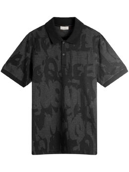 Alexander McQueen: Чёрное поло  Graffiti