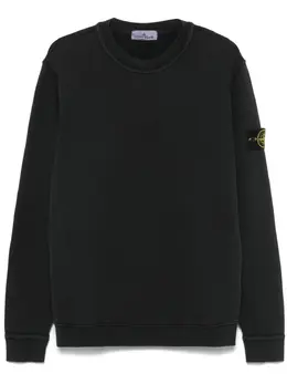 Stone Island: Чёрный свитшот  Compass