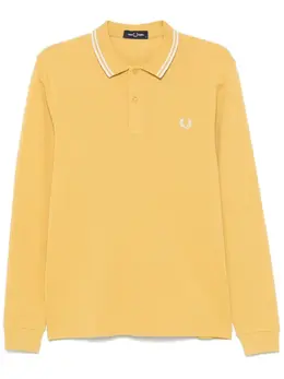 Fred Perry: Жёлтое поло  Twin Tipped