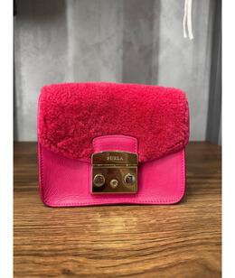 FURLA: Розовый клатч 