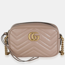 Gucci: Бежевая сумка  GG Marmont