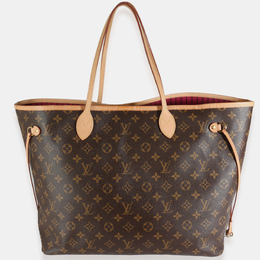 Louis Vuitton: Коричневая сумка  Neverfull