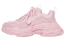 Balenciaga: Розовые кроссовки  Triple S