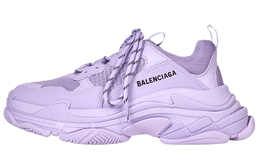 Balenciaga: Фиолетовые кроссовки  Triple S