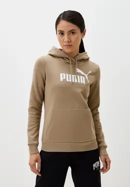 PUMA: Бежевая толстовка 