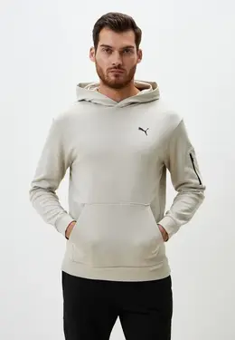 PUMA: Бежевая толстовка 