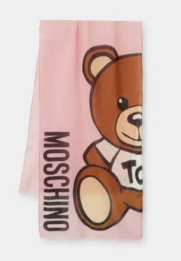 Moschino: Розовый шарф 