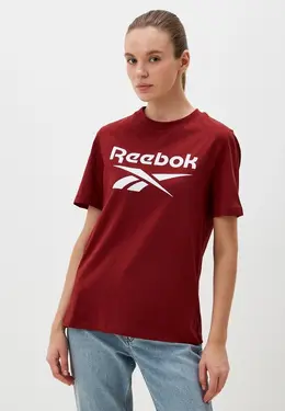 Reebok: Бордовая футболка 