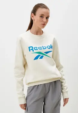 Reebok: Бежевый свитшот 