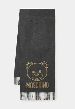 Moschino: Серый шарф 