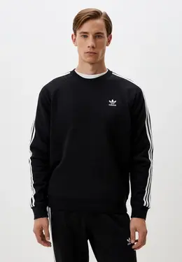 adidas Originals: Чёрный свитшот 