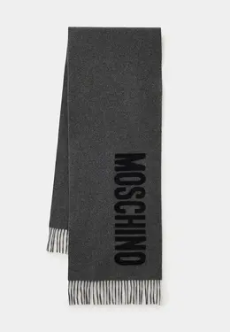 Moschino: Серый шарф 