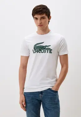 Lacoste: Белая футболка 