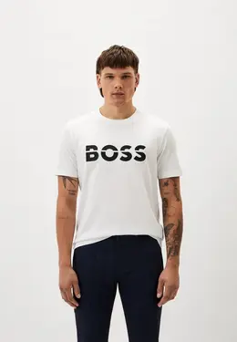 Boss: Белая футболка 