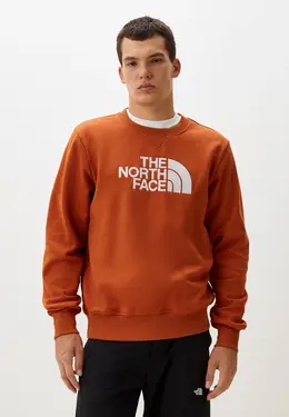 The North Face: Оранжевый свитшот 