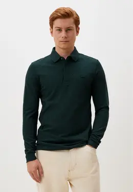 Lacoste: Зелёное поло 