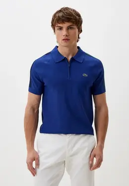 Lacoste: Синее поло 