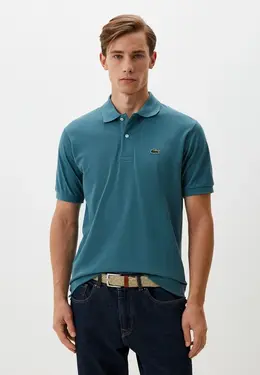 Lacoste: Зелёное поло 