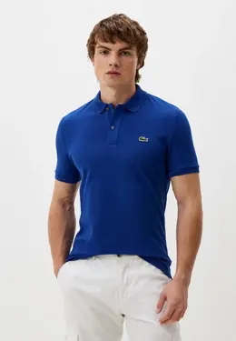 Lacoste: Синее поло 