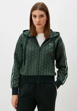 Lacoste: Зелёная толстовка 