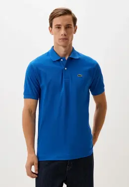 Lacoste: Синее поло 