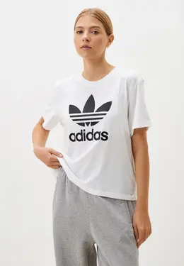 adidas Originals: Белая футболка 