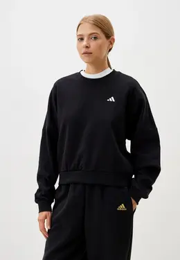 adidas: Чёрный свитшот 